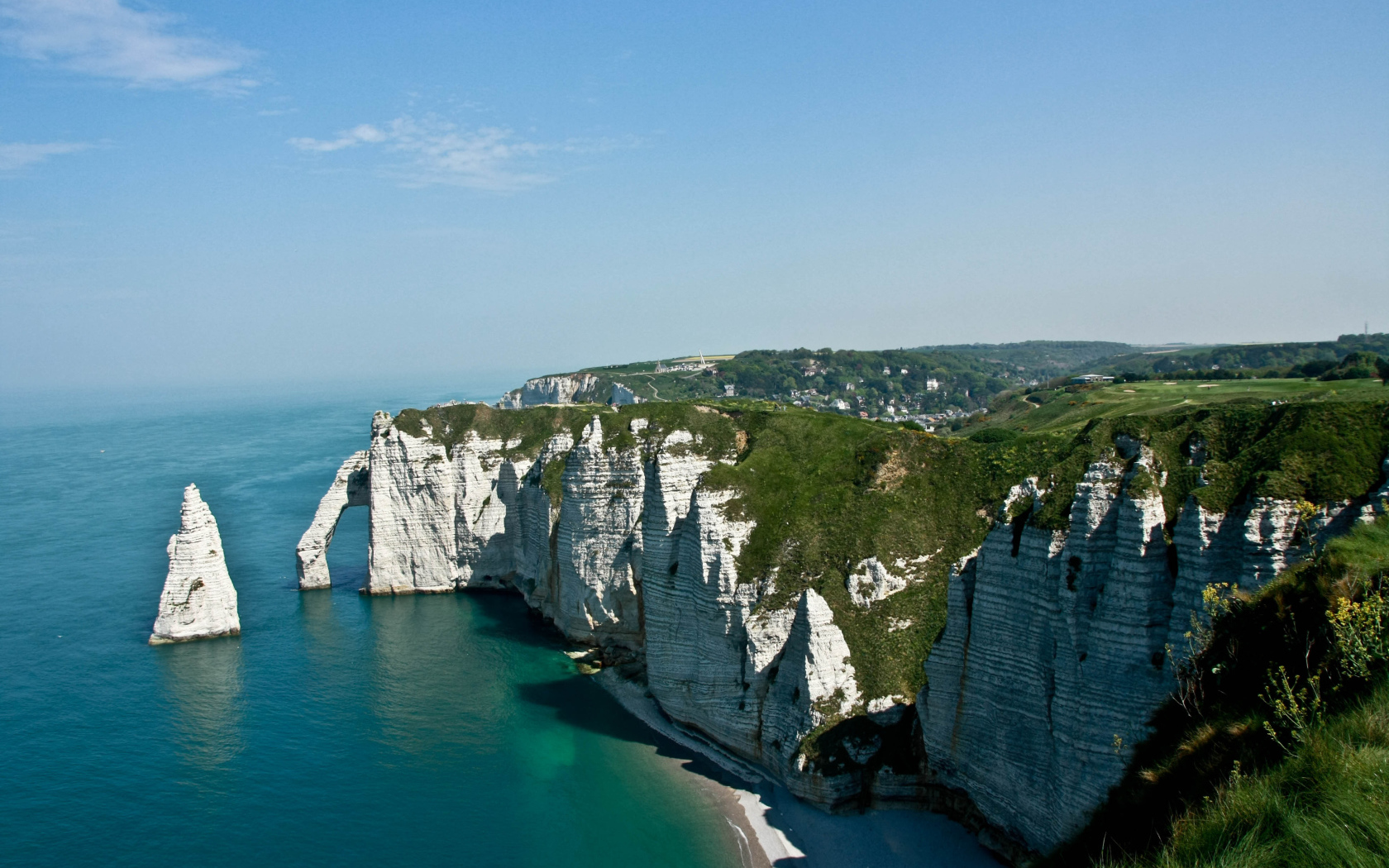 Белые скалы в Нормандии, Франция