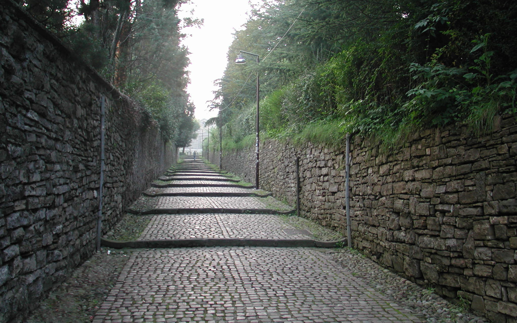 Старинная дорога в Бергамо, Италия