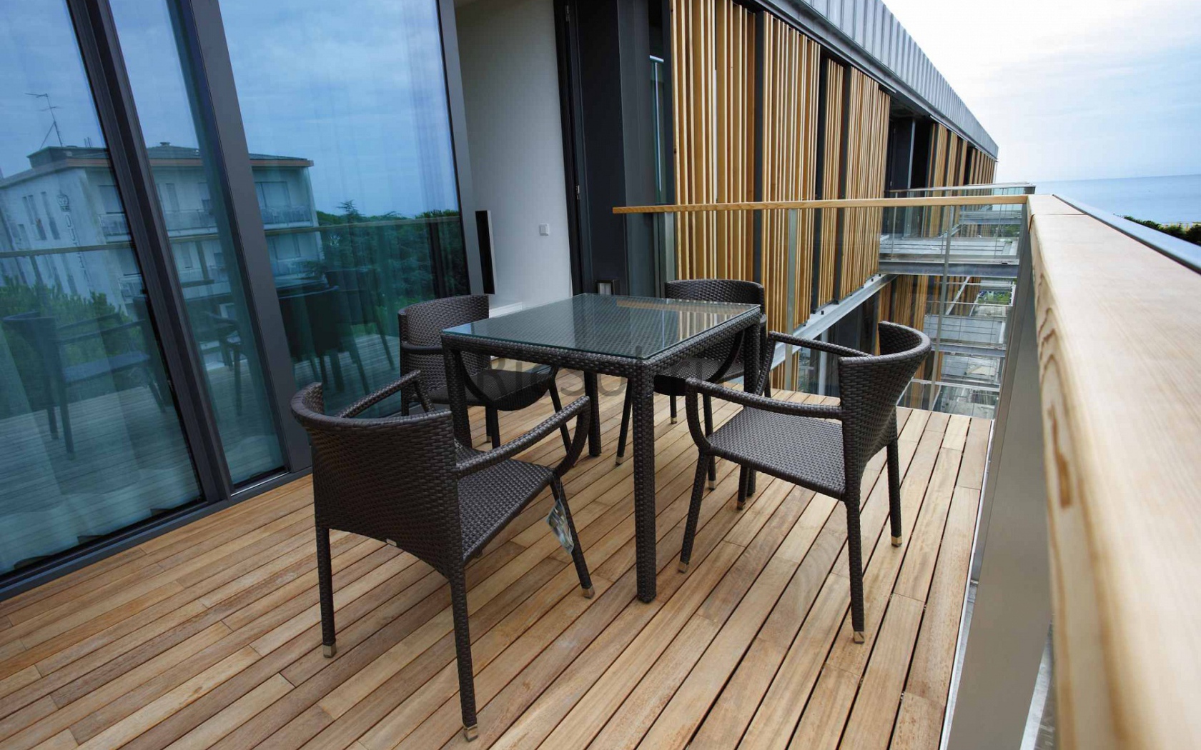 Балкончик в отеле на курорте Лидо ди Езоло, Италия