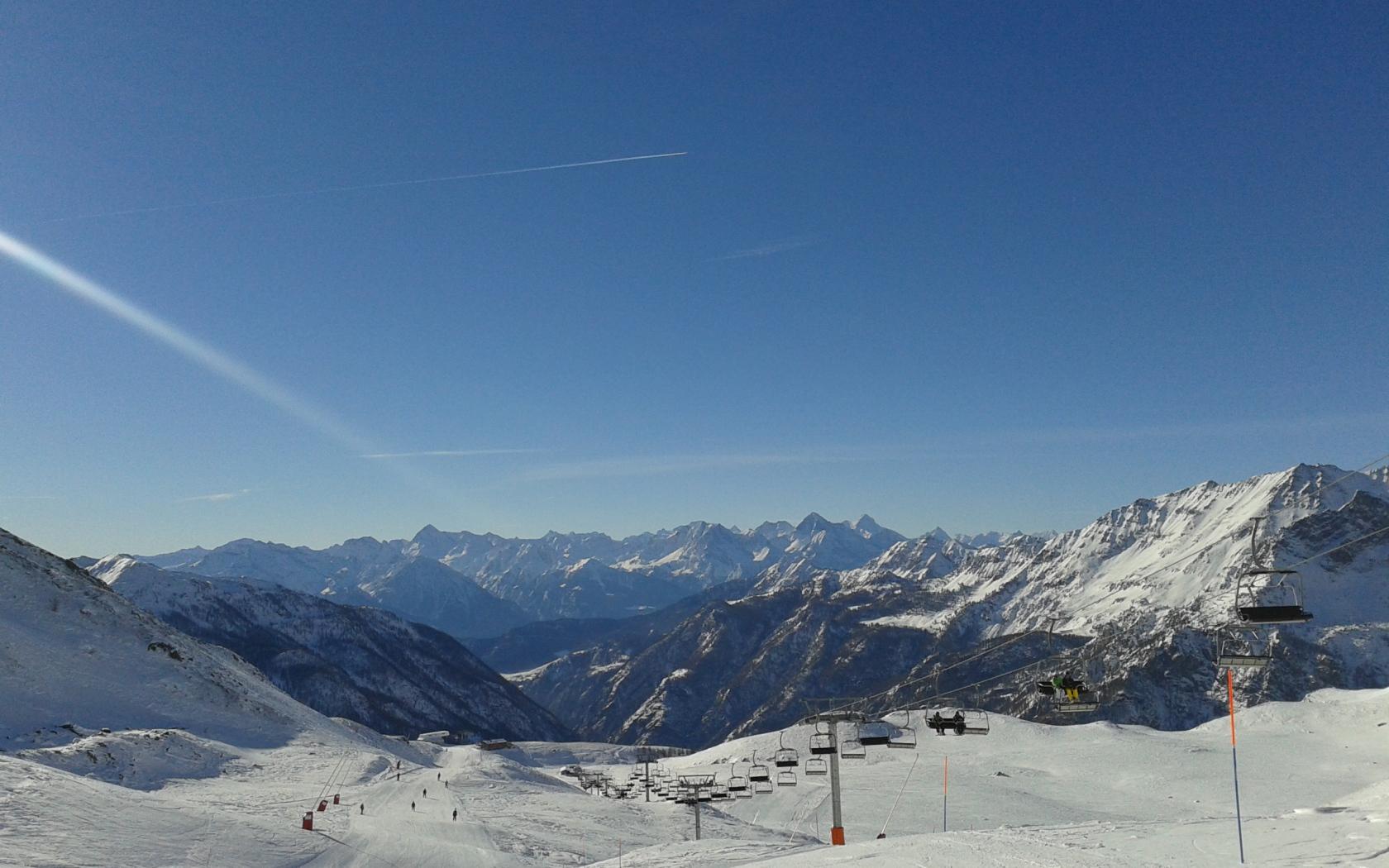 Подъемник на горнолыжном курорте Червиния, Италия