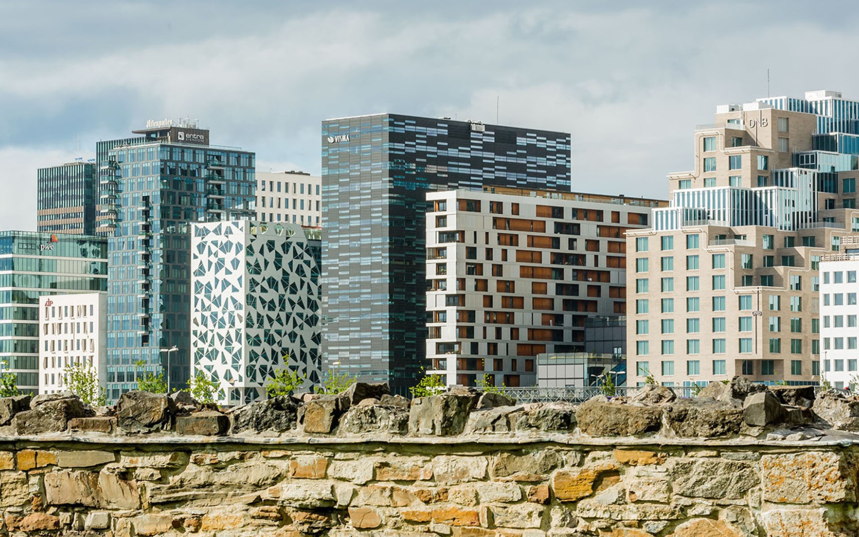 Красивые здания в Осло