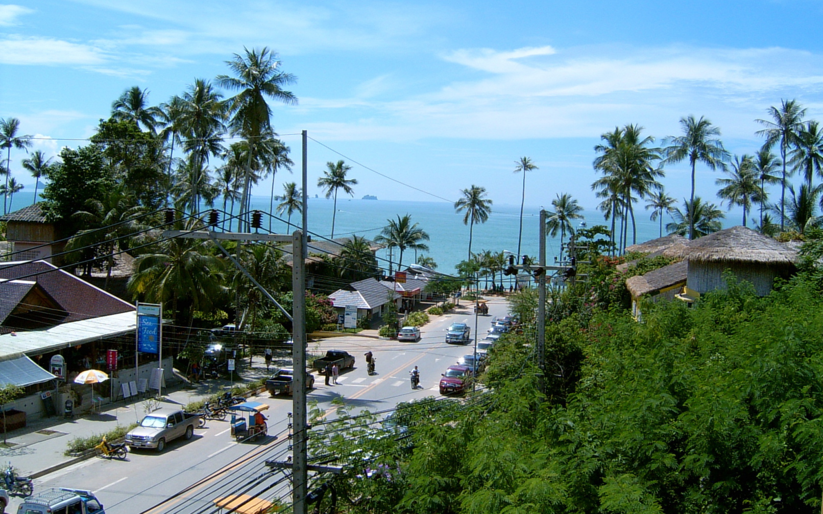Городская улица на курорте Краби, Таиланд