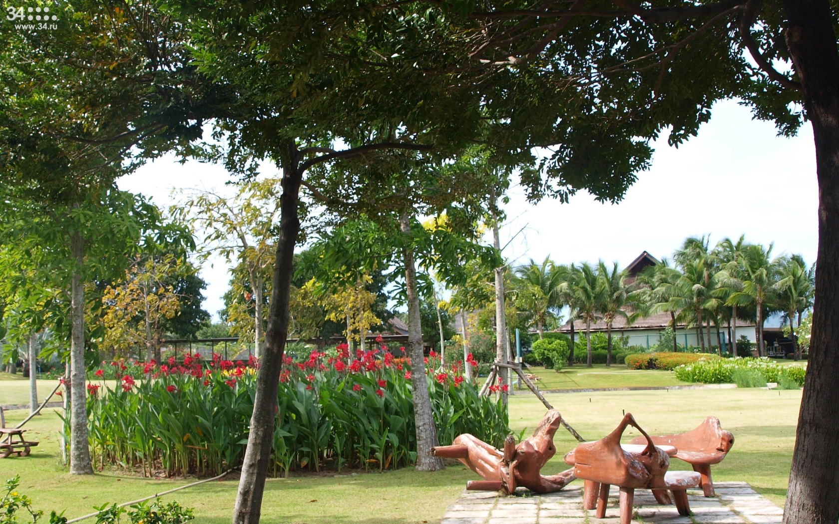 Gardens of paradise on the island of Koh Samui, Thailand