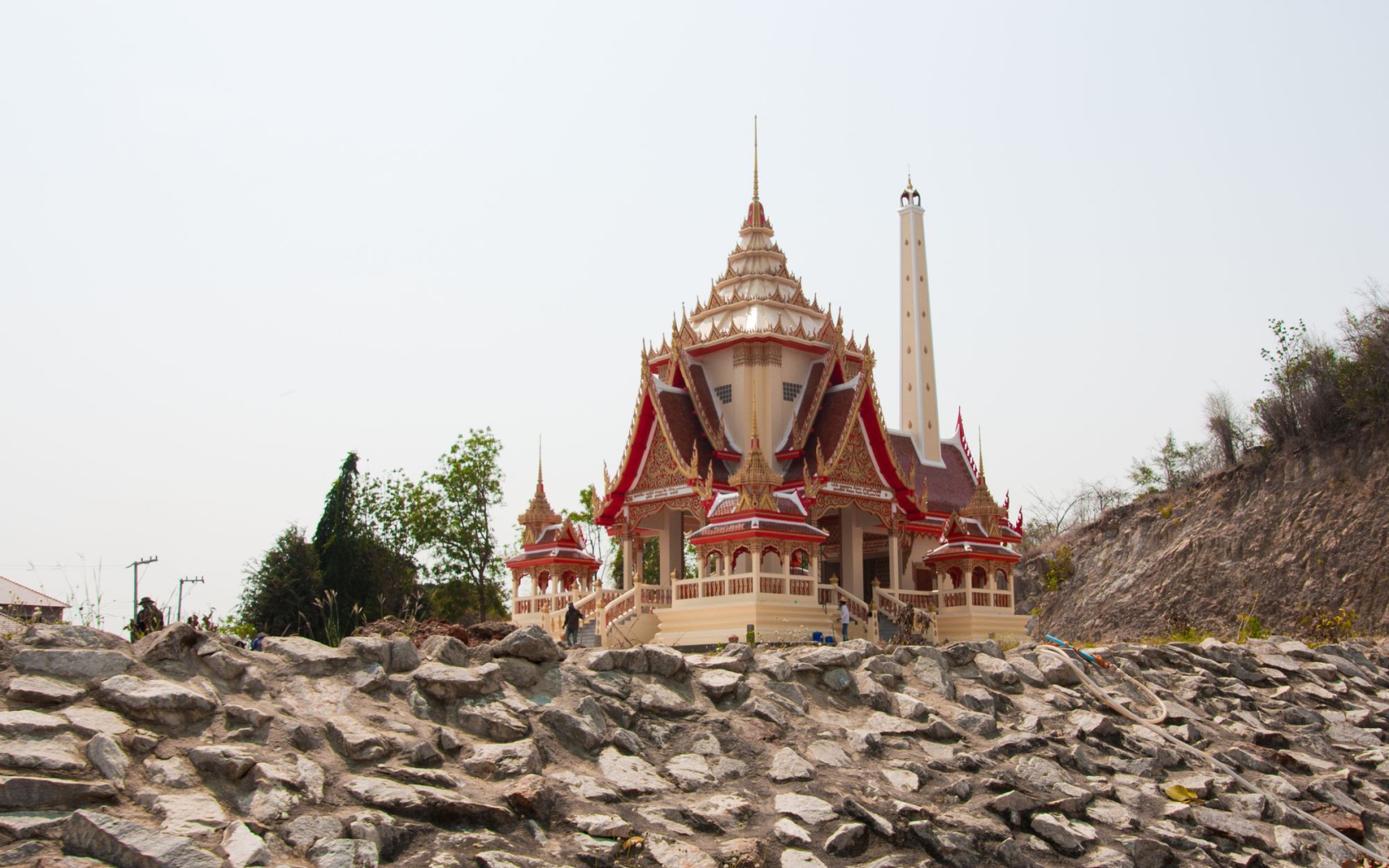 Храм на побережье на курорте Хуа Хин, Таиланд