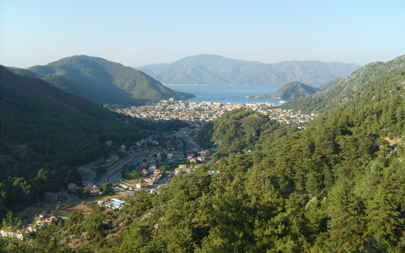 Панорамный вид на Мармарис, Турция