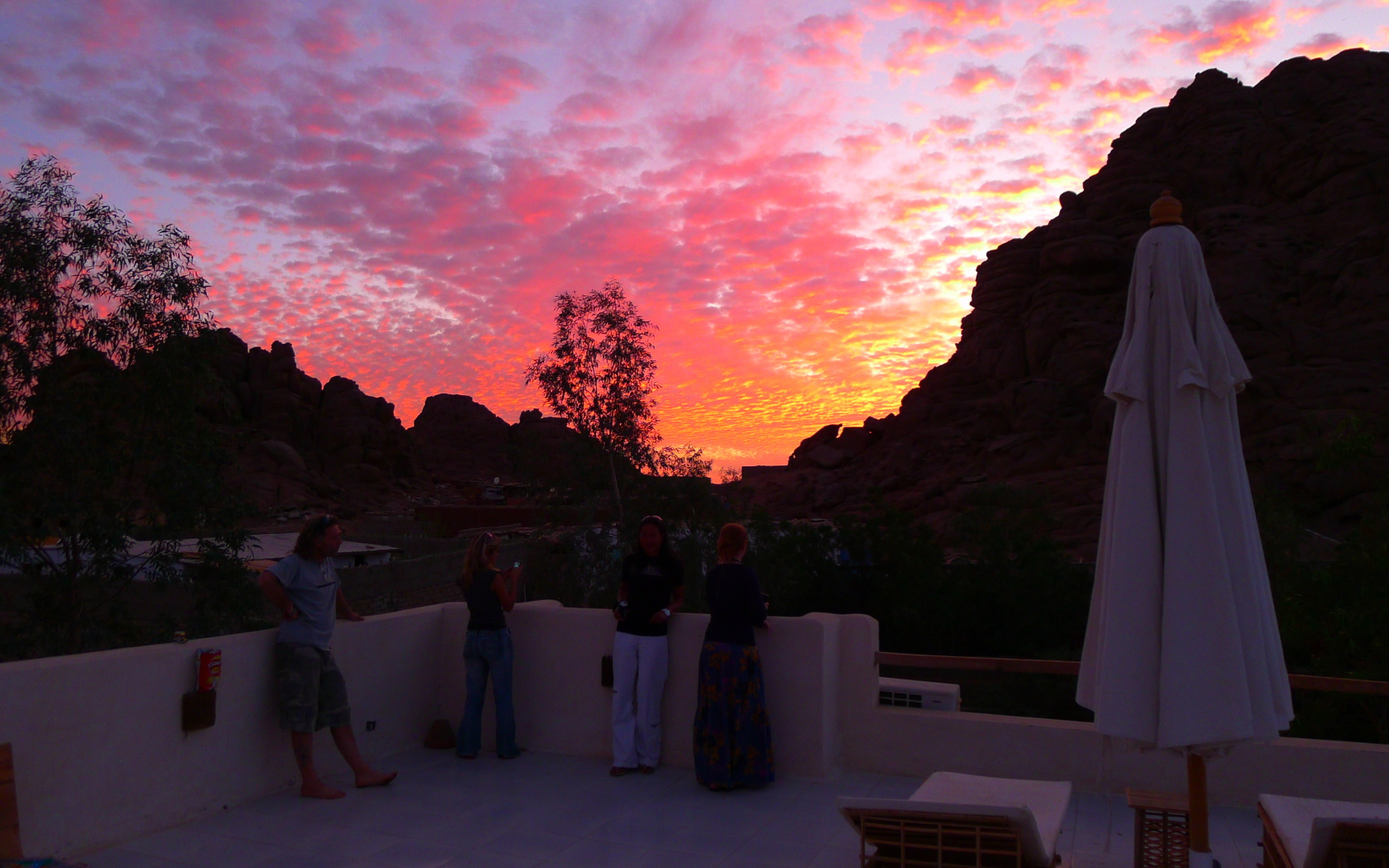 Закат солнца в Мерсине, Турция