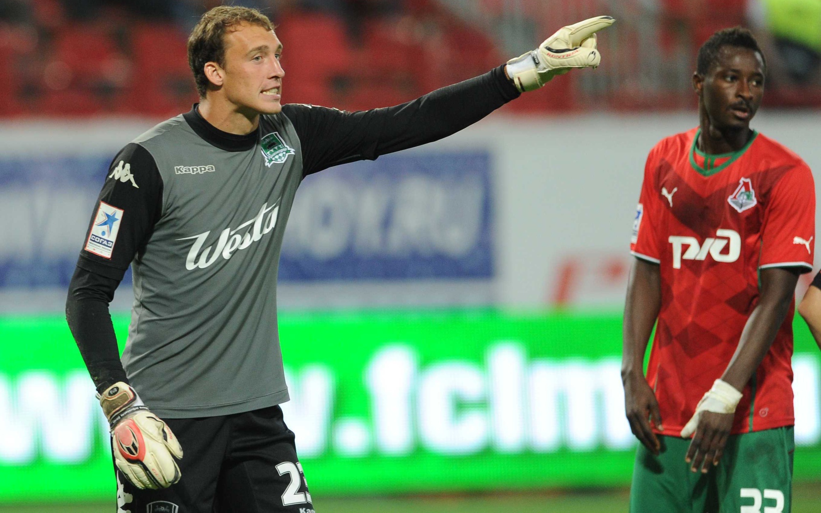 Александр Фильцов вратарь Краснодара на поле