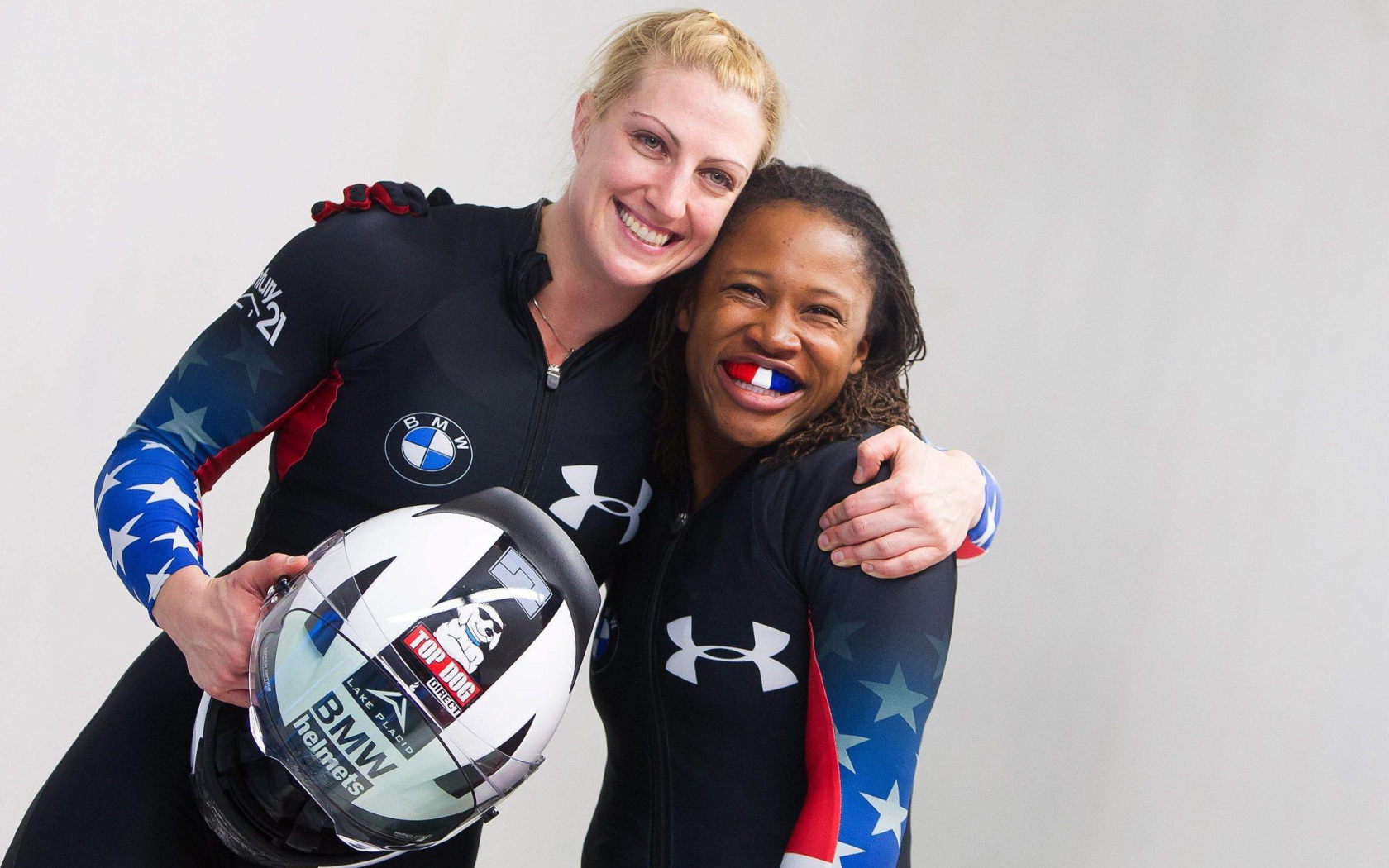 American bobsledder Lauryn Williams and Ilana Myers holders silver medals in Sochi