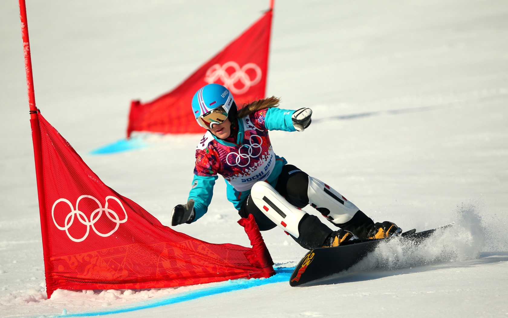 Немецкая сноубордистка Анке Карстенс на олимпиаде в Сочи
