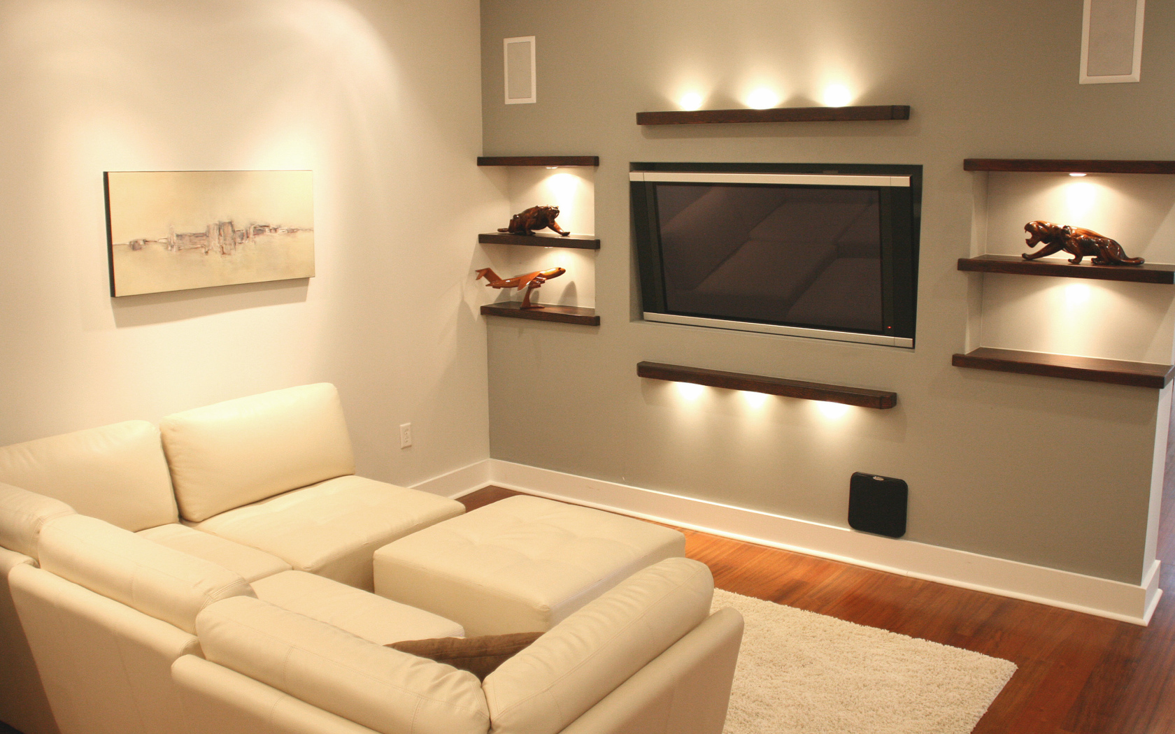 Подсветка в гостиной