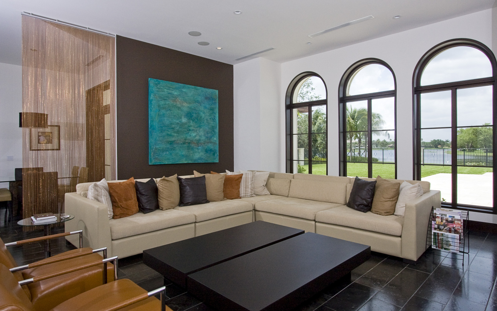 Гостиная в загородном доме