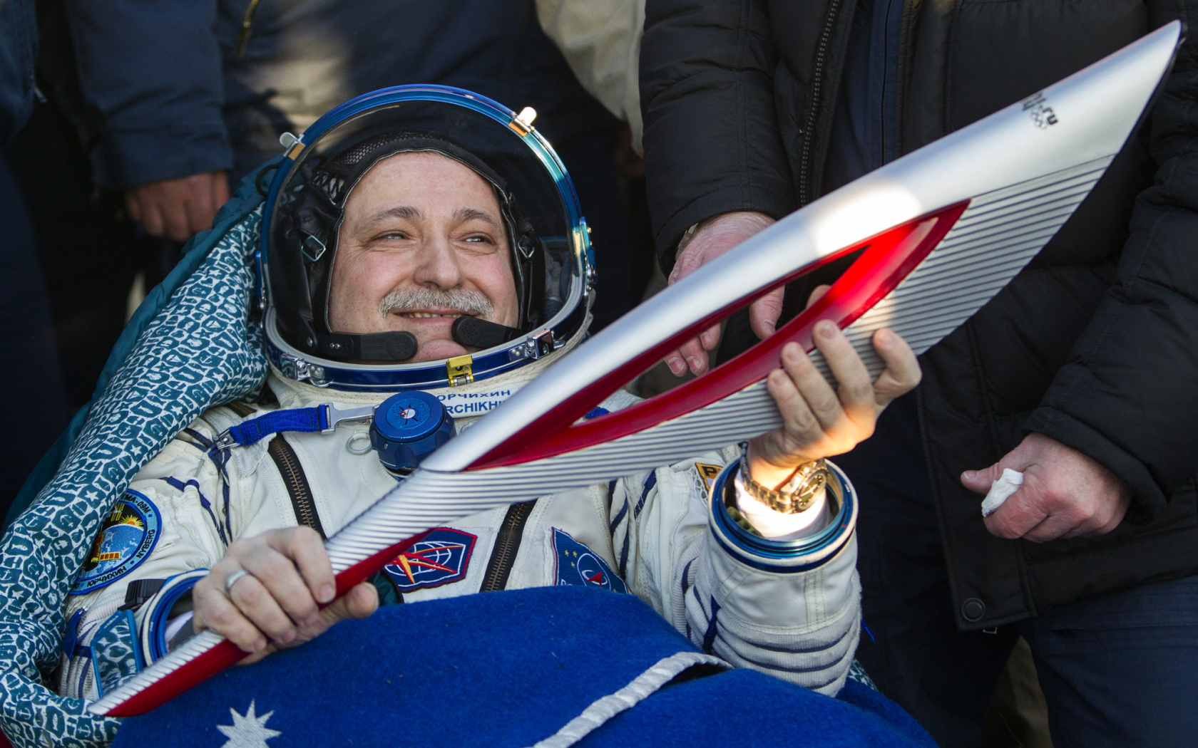 Олимпийский факел отправляется на МКС в Сочи 2014