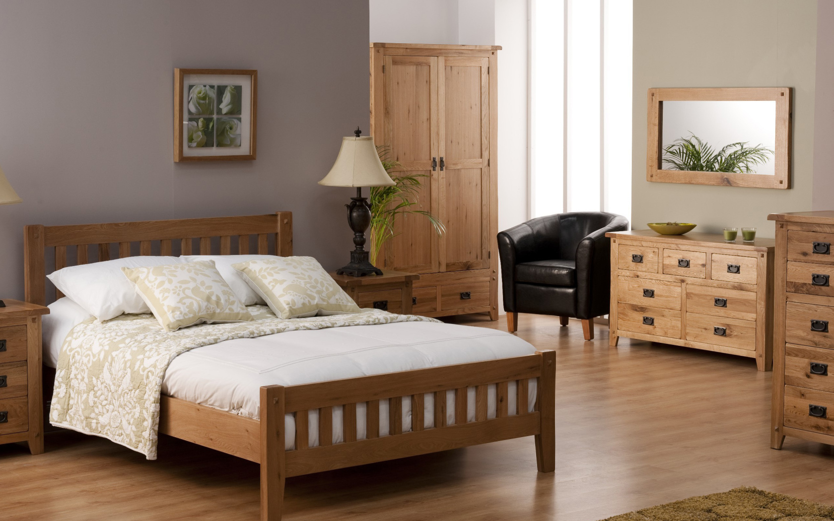 Стильная деревянная мебель для спальни