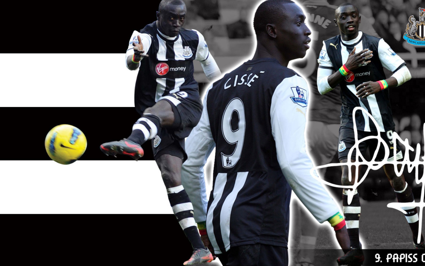 Популярная футбольная команда Англии Ньюкасл Юнайтед