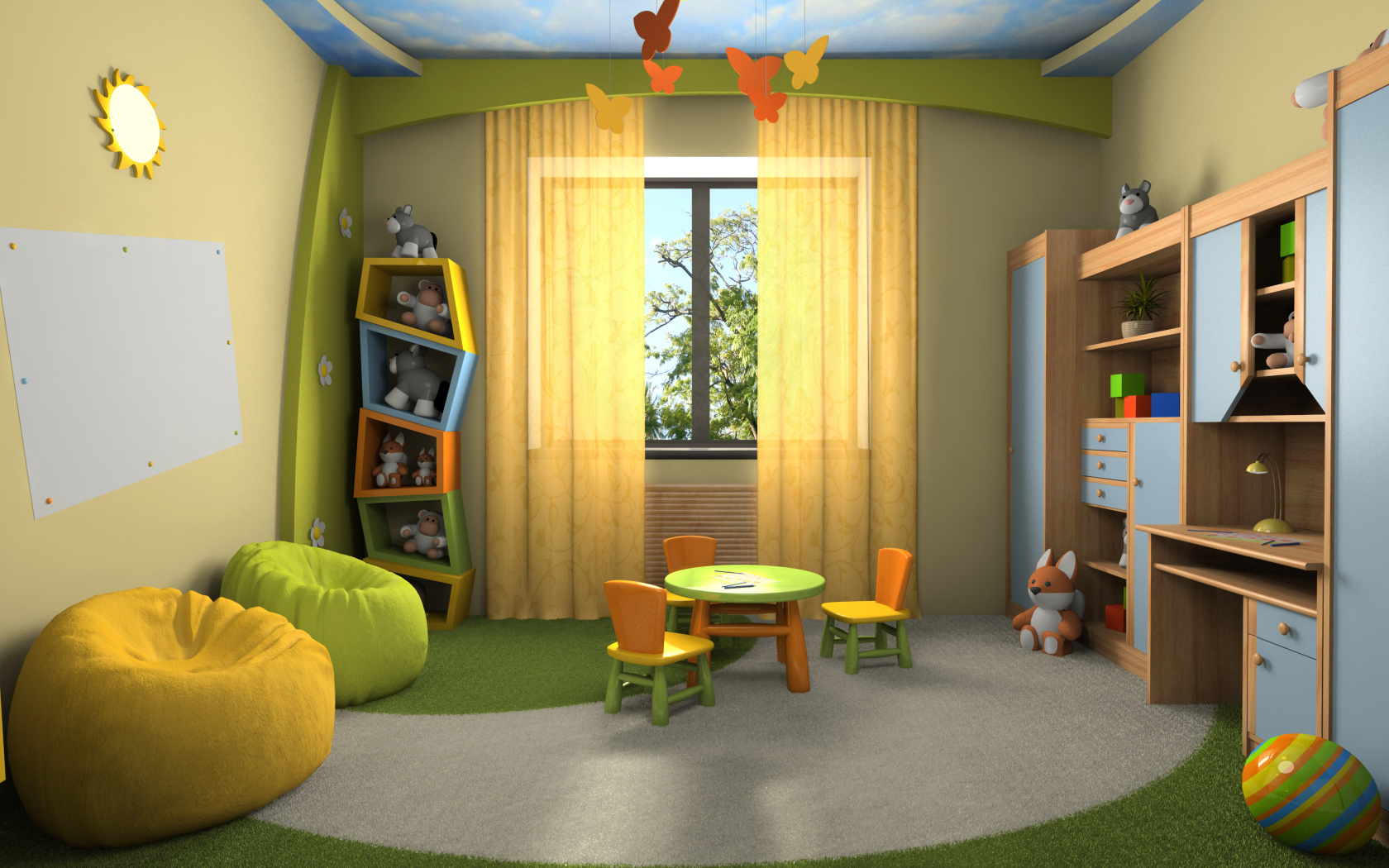 Необычный декор детской