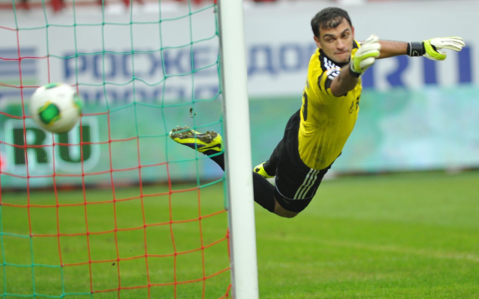 Владимир Габулов на страже ворот Динамо