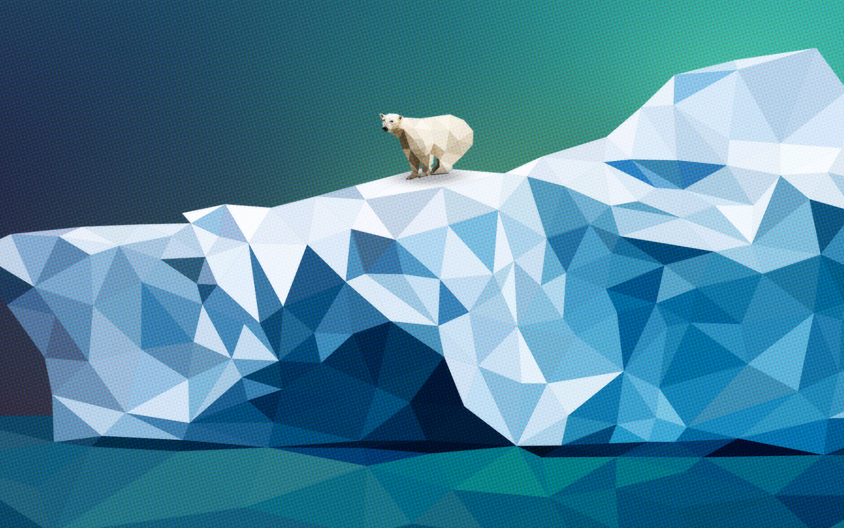 Медведь на леднике, 3Д графика