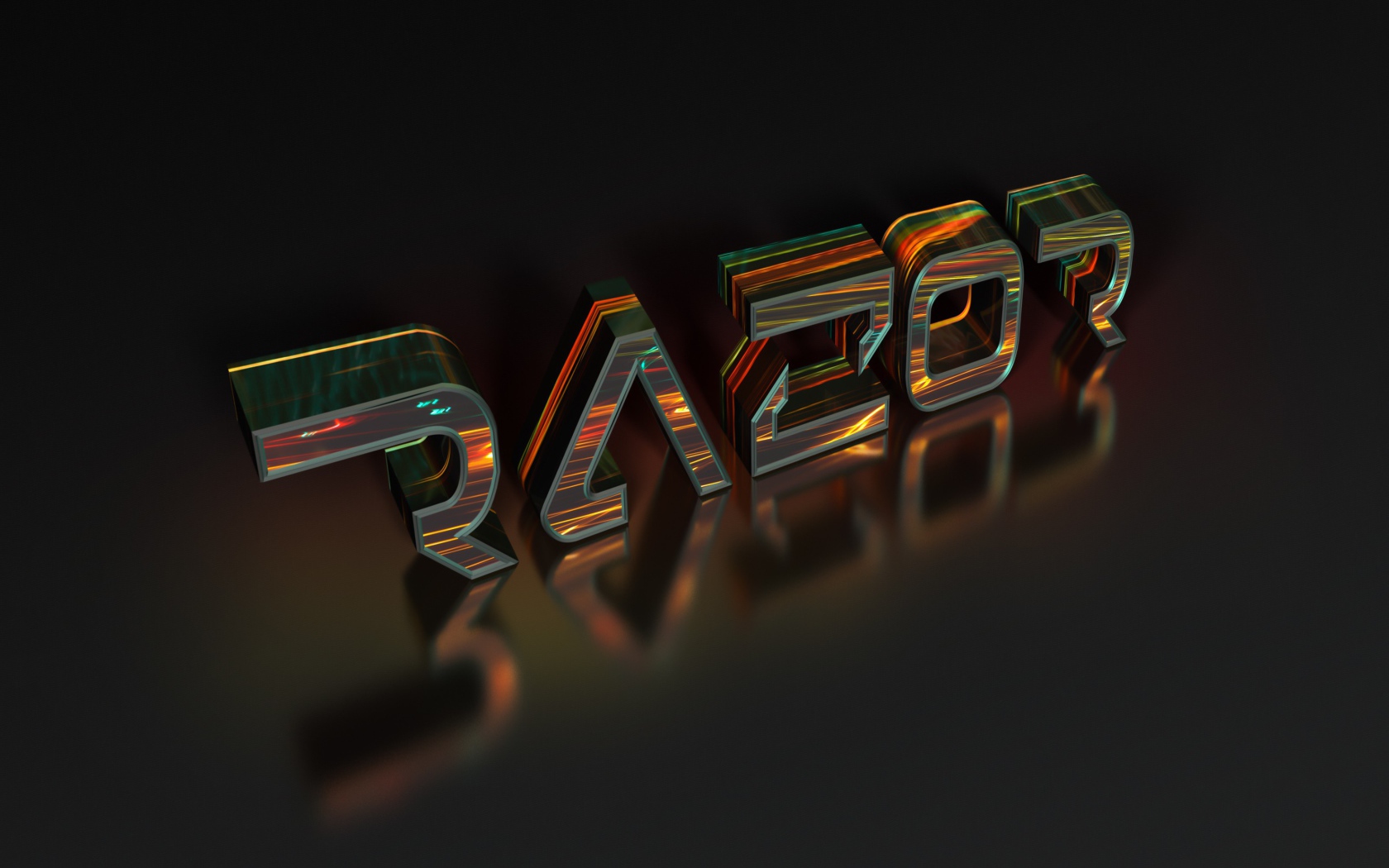 Надпись Razor, 3Д графика