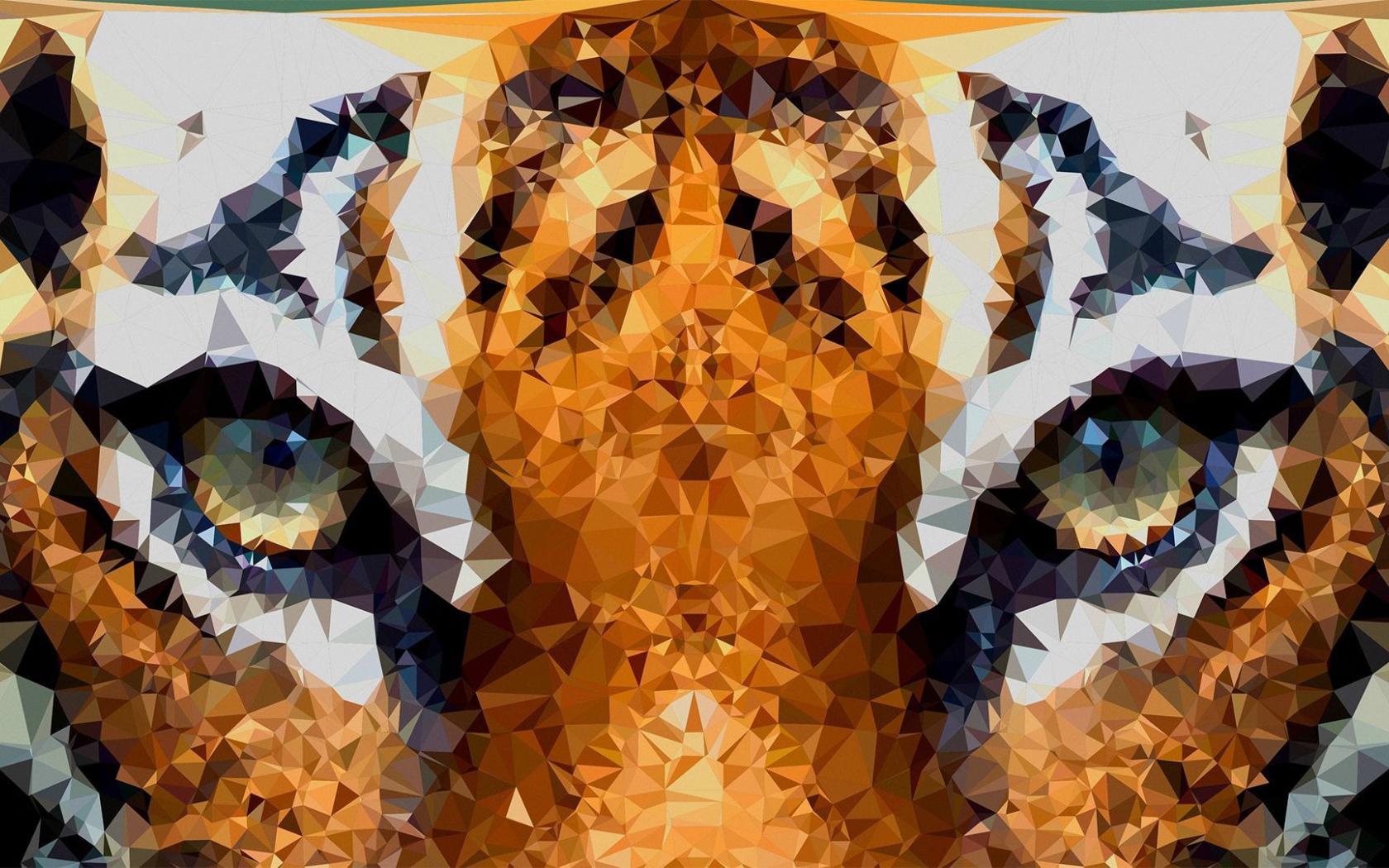 Морда тигра в 3Д графике