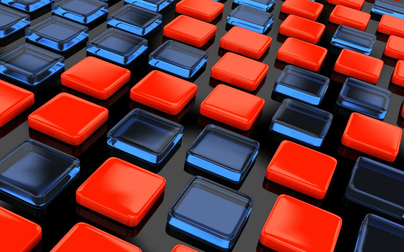 Красные и прозрачные квадраты