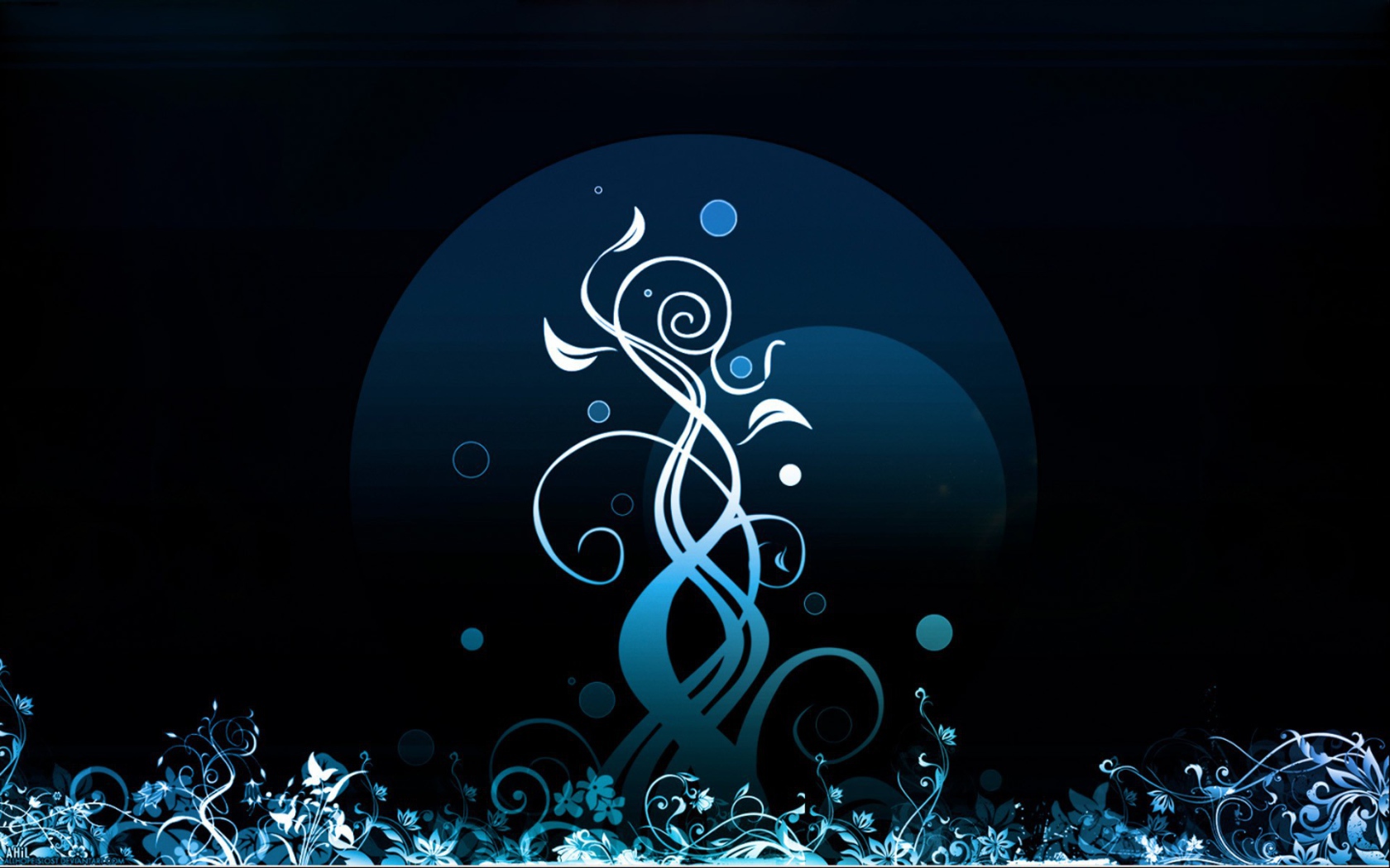 Изящный белый орнамент