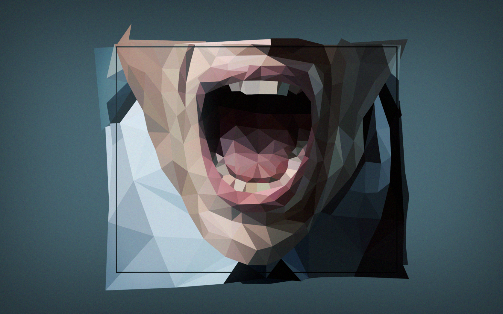 Лицо человека, 3Д графика