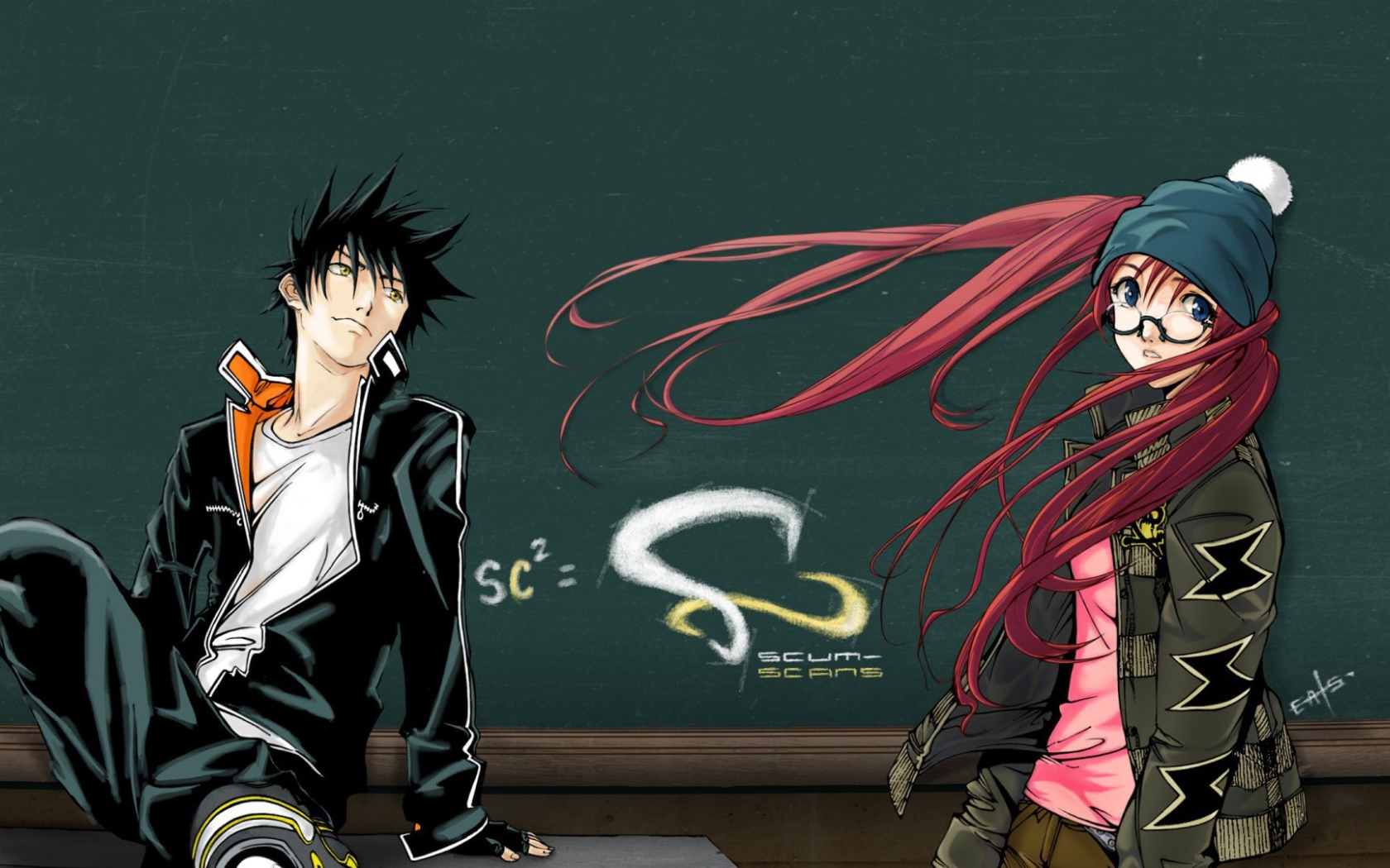 Парень и девушка из аниме Эйр Гир