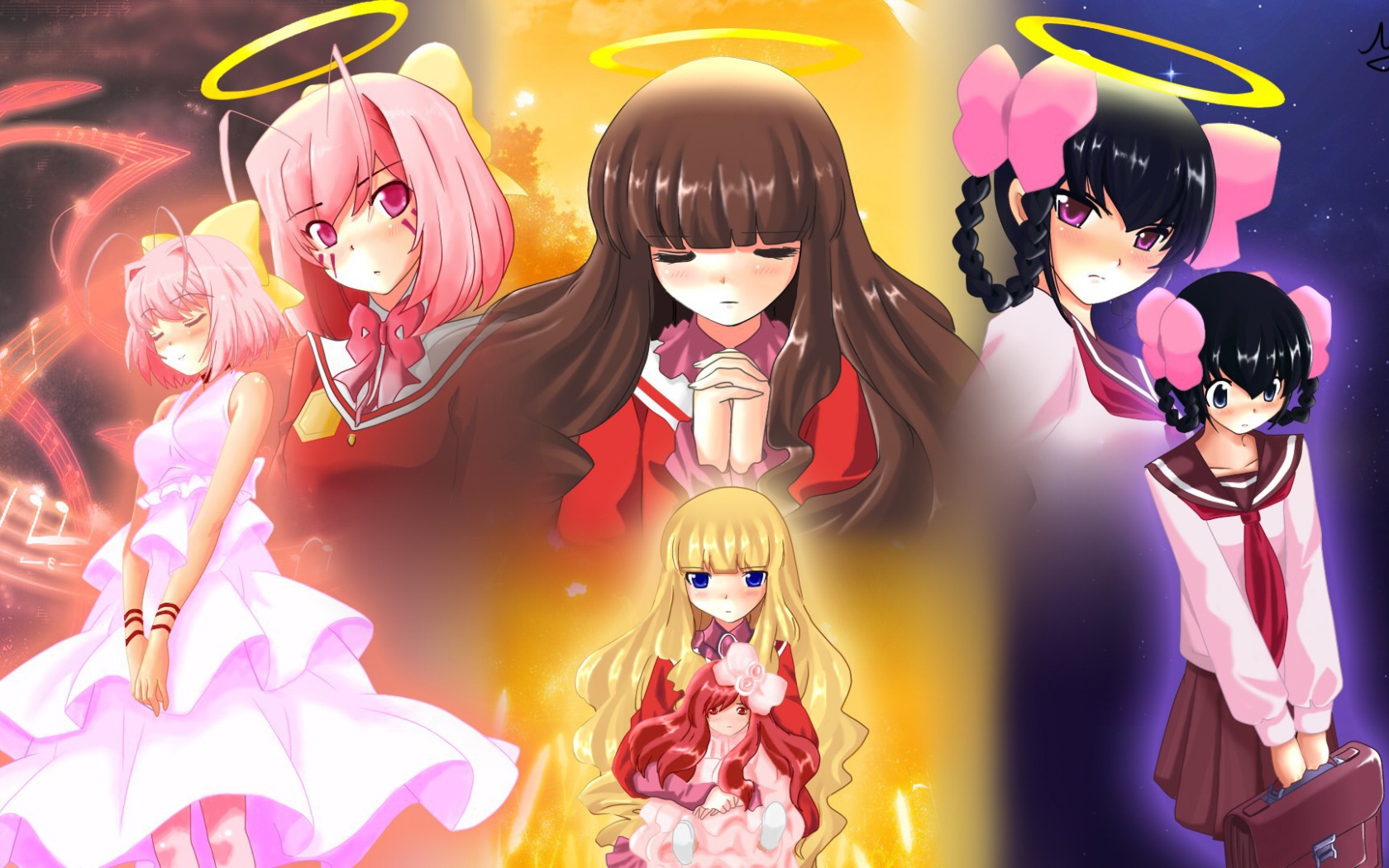 Ангелы в аниме Одному лишь Богу ведомый мир