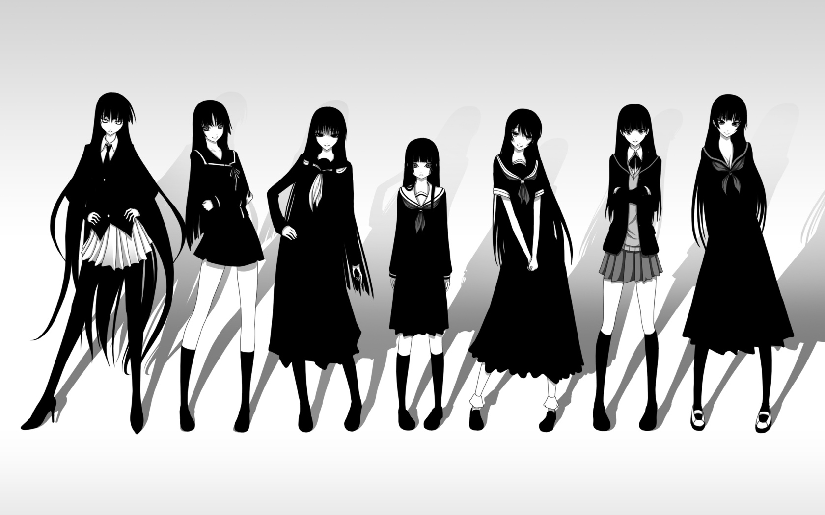 Персонажи аниме Сумеречная дева и амнезия