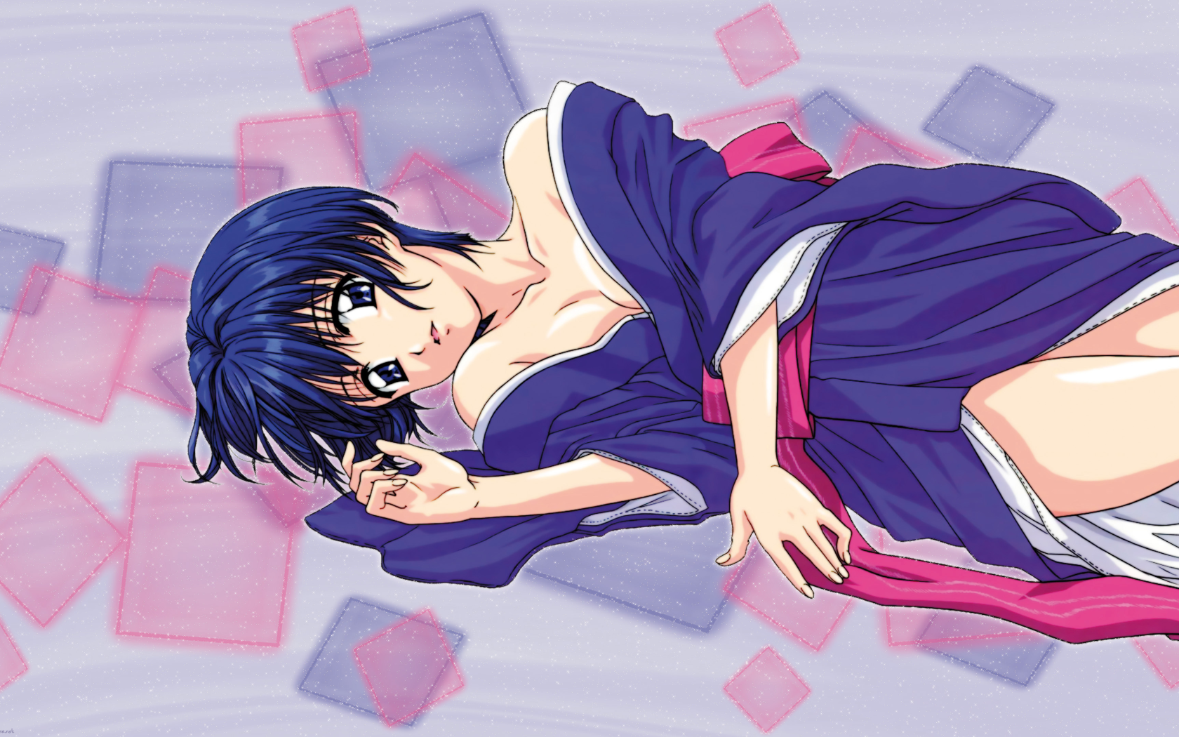 Девушка из аниме Синее синего