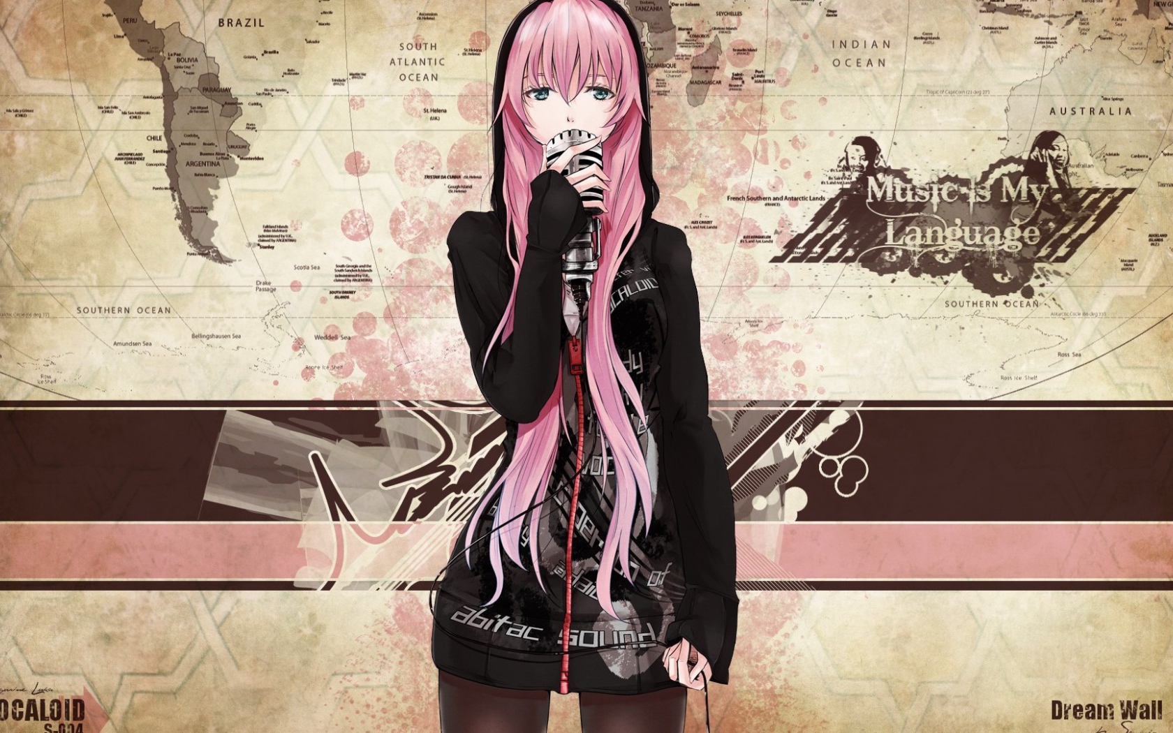 Девушка певица аниме