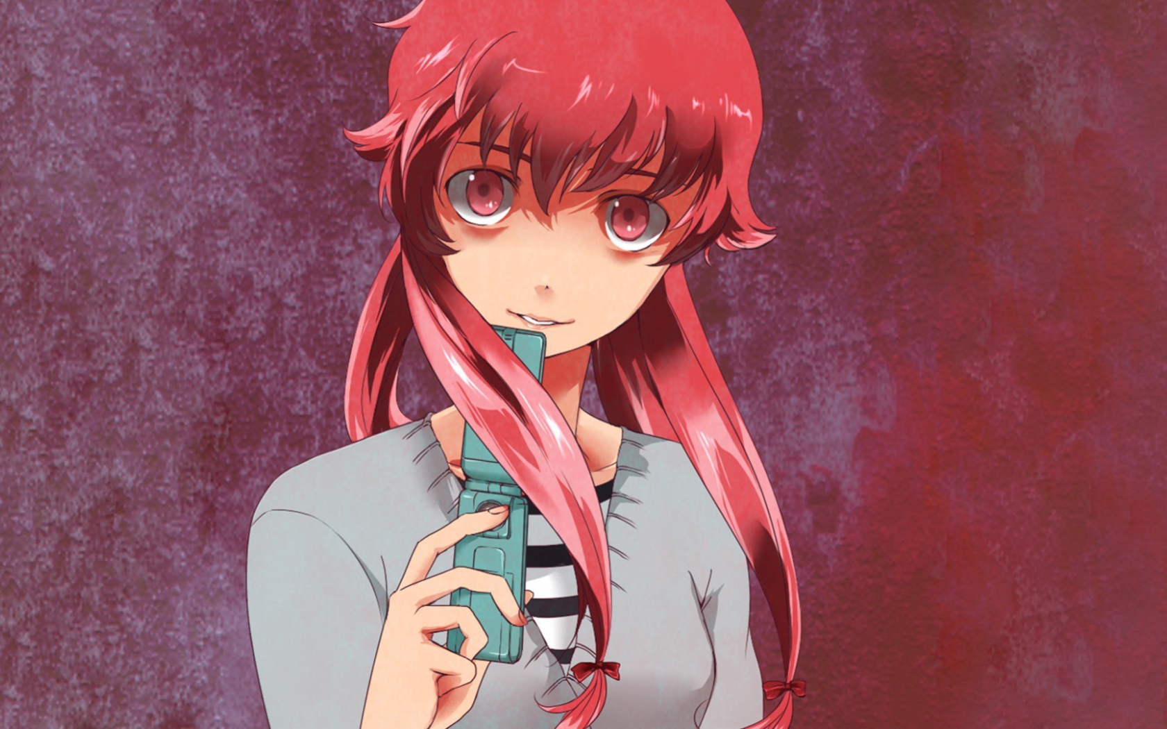 Аниме девушка с телефоном, Яндере