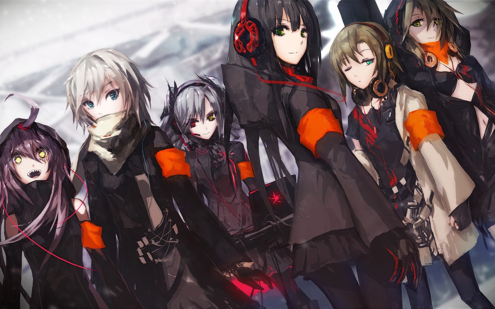 Команда девушек Аниме