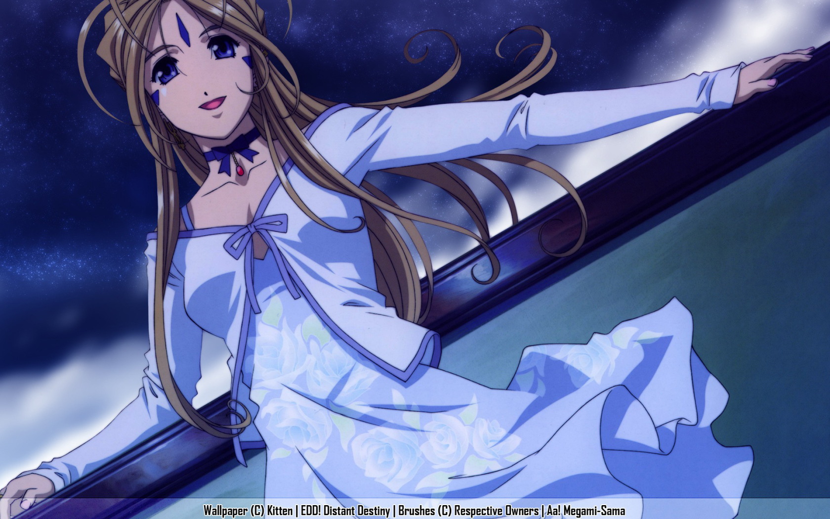 Красивая девушка аниме Belldandy