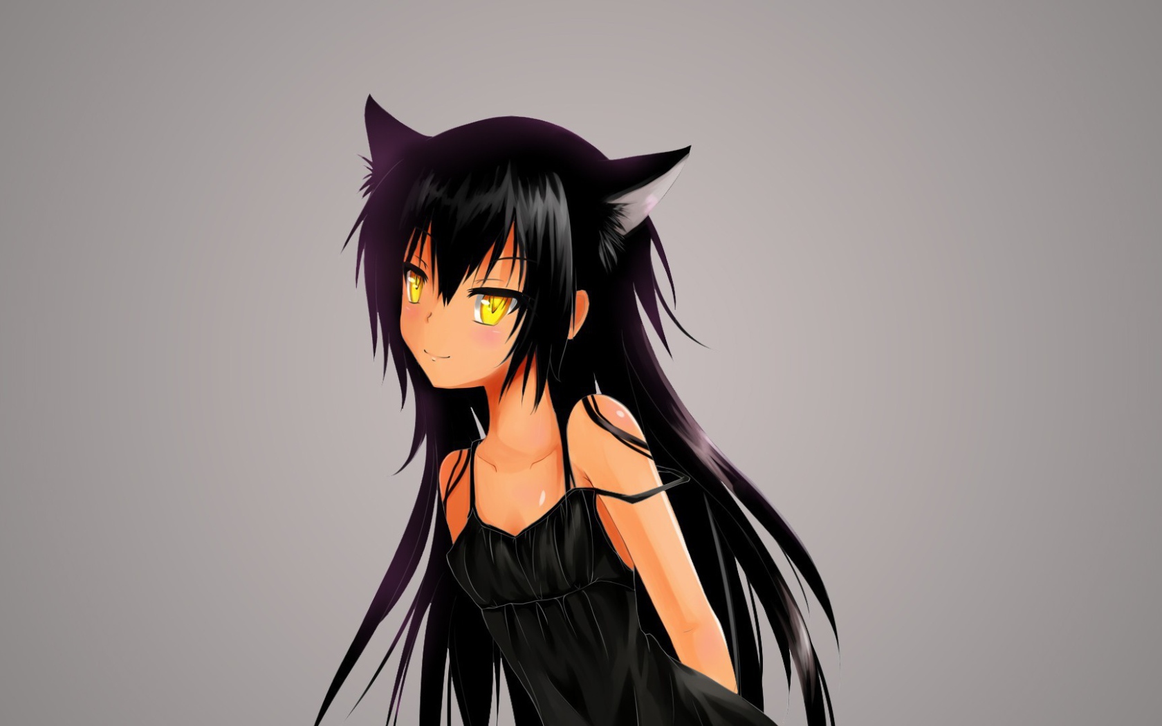 Брюнетка кошка в аниме Любовь и прочие неприятности