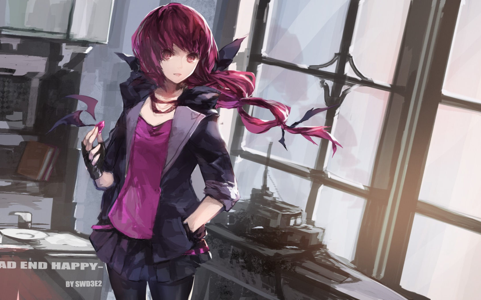 Девушка из аниме Весёлые детки-таблетки