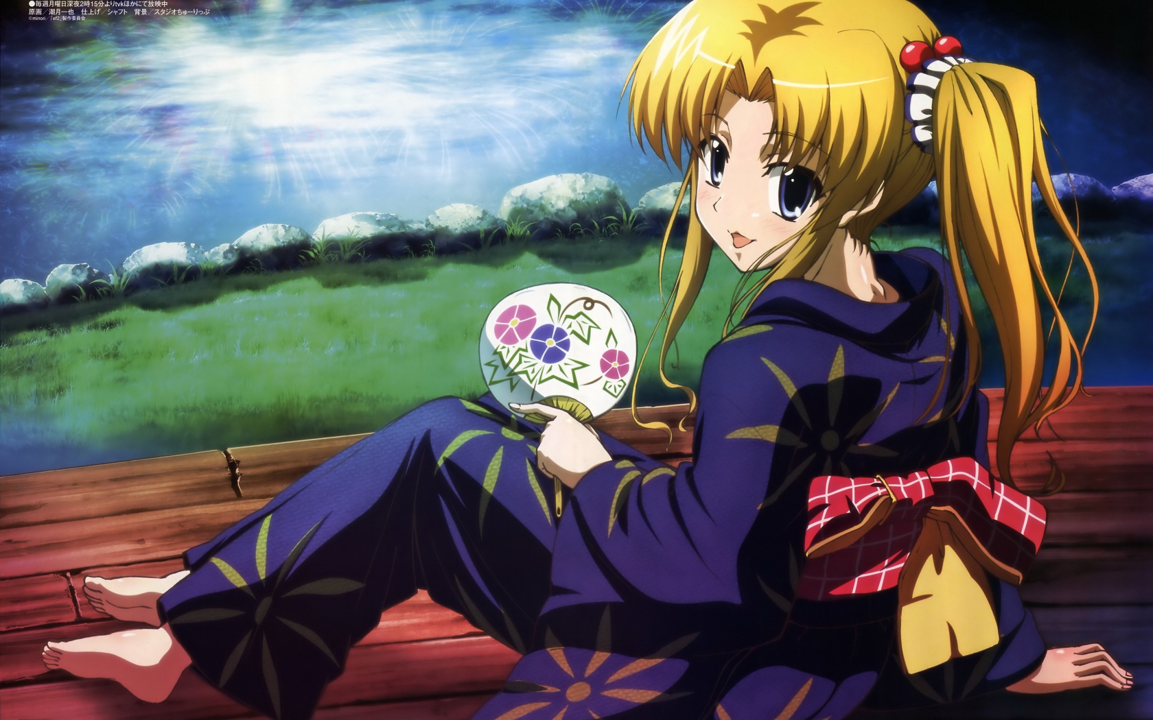 Девочка художница в аниме Эф - история воспоминаний