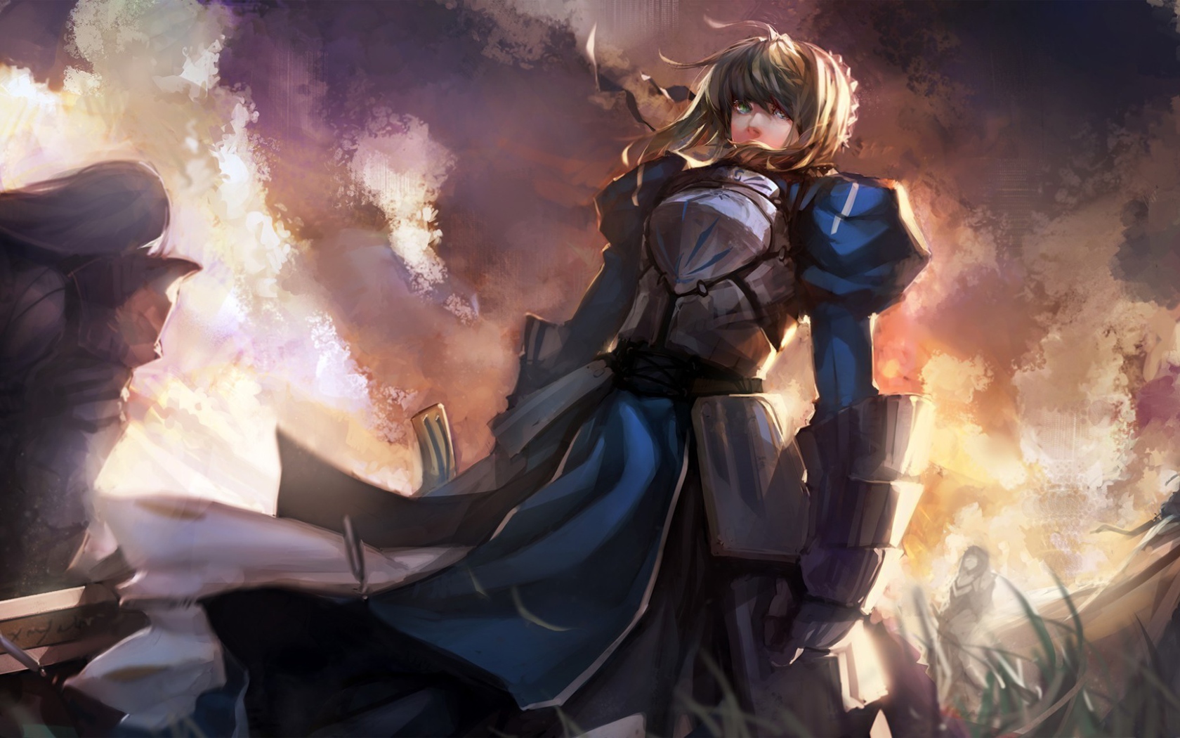 Девушка воин в аниме Fate-Zero