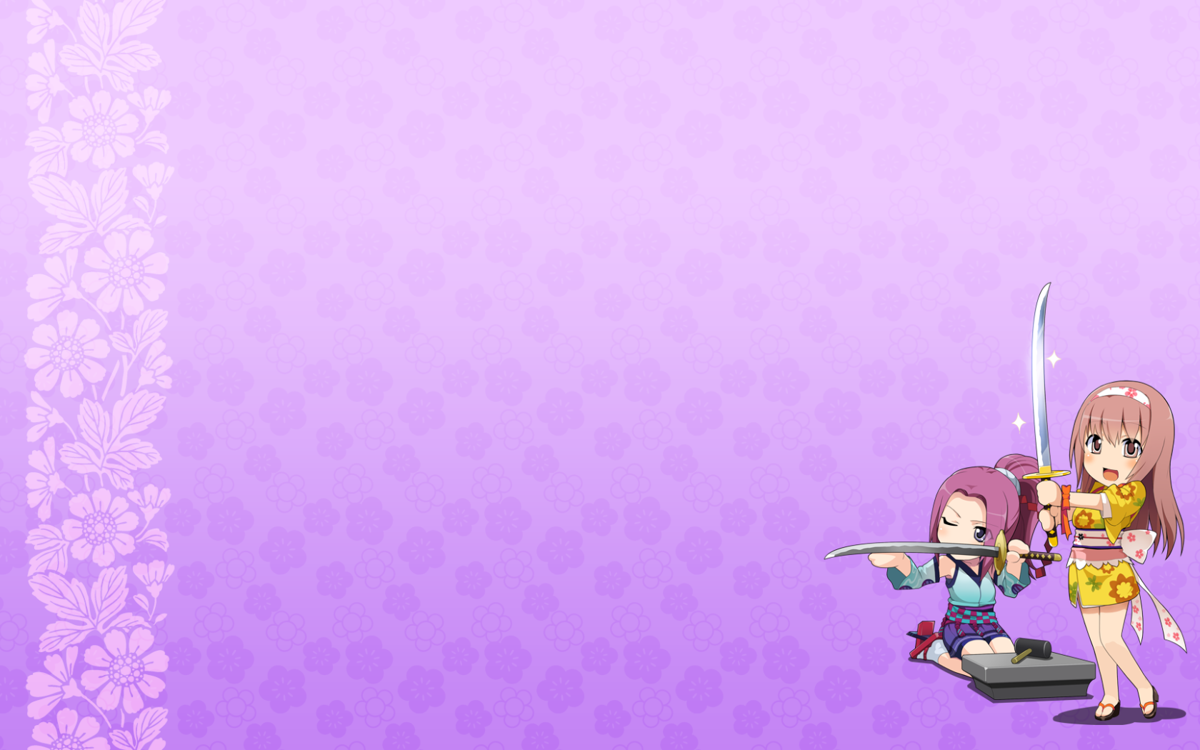 Девочки с мечами в аниме Onigirl