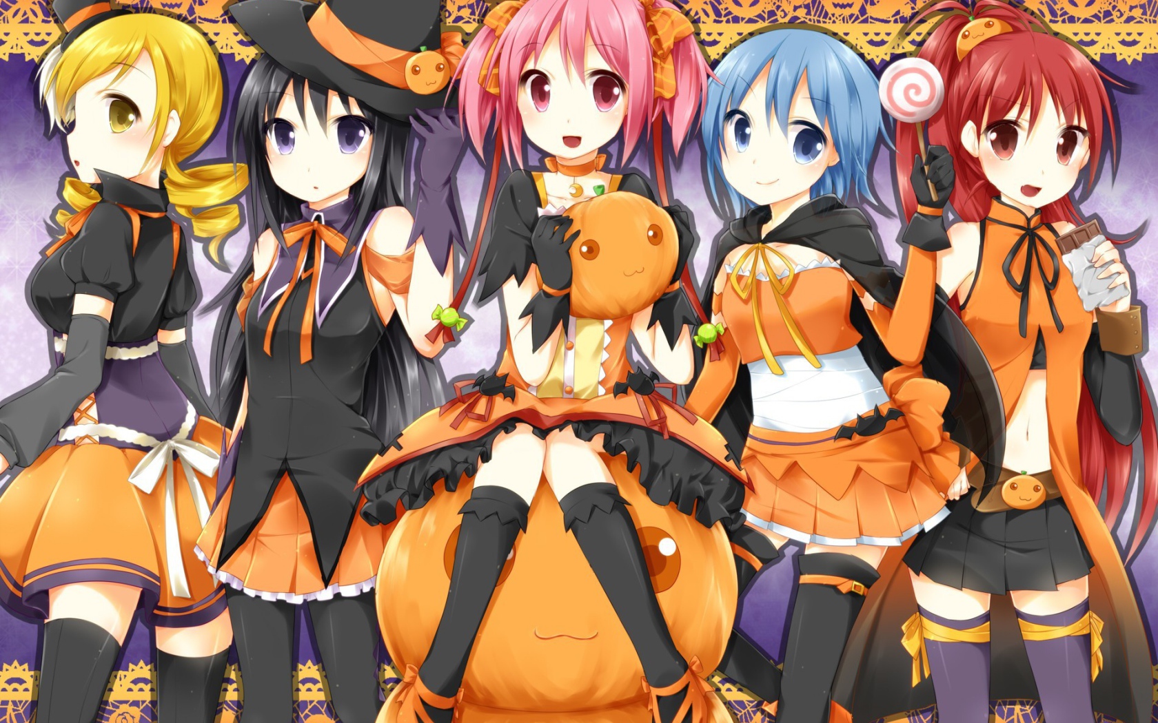 Герои аниме Mahou Shoujo Madoka Magica