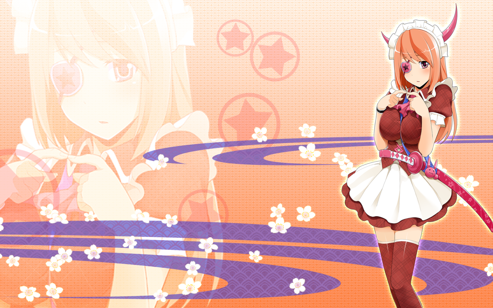 Милая девушка в аниме Onigirl