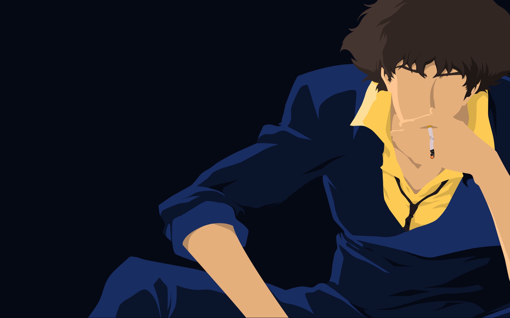 Парень курит, аниме Ковбой Бибоп