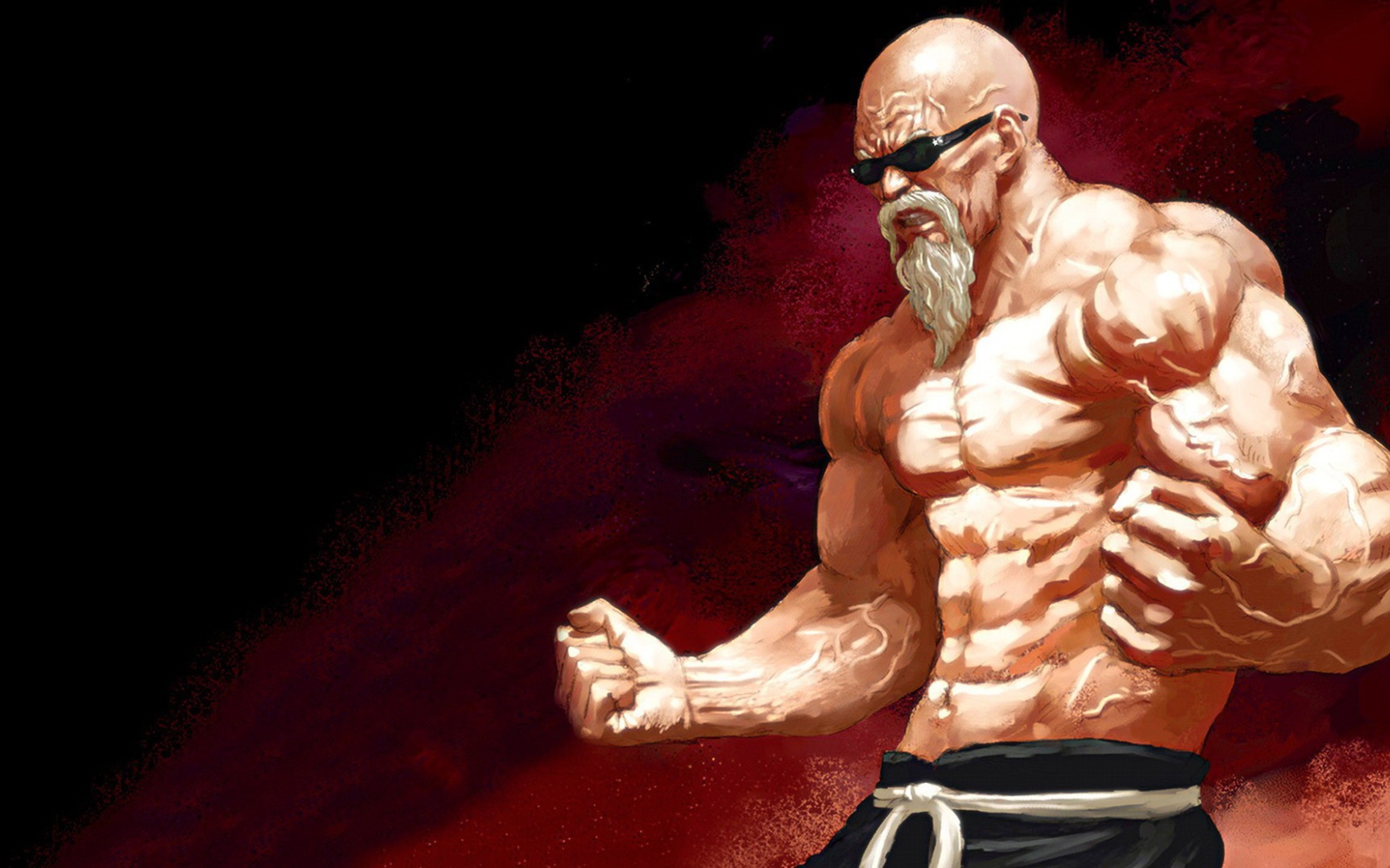 Мускулистый герой аниме