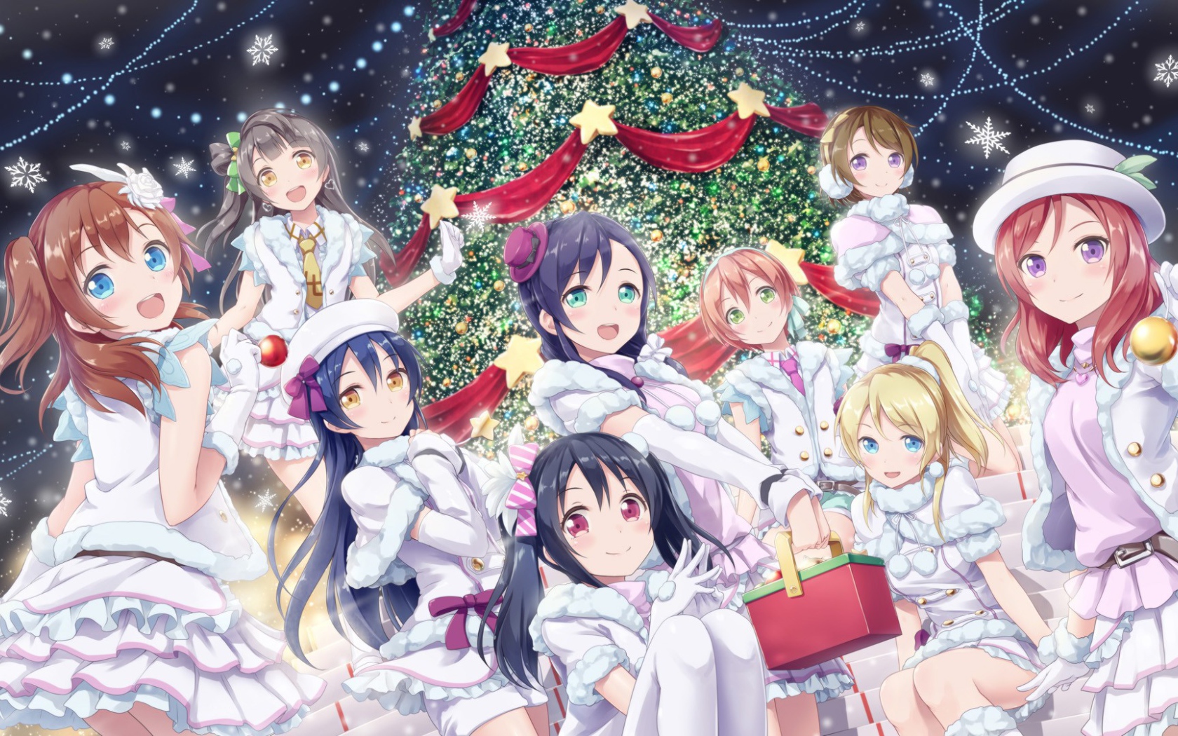 Новогодний праздник в аниме Love Live
