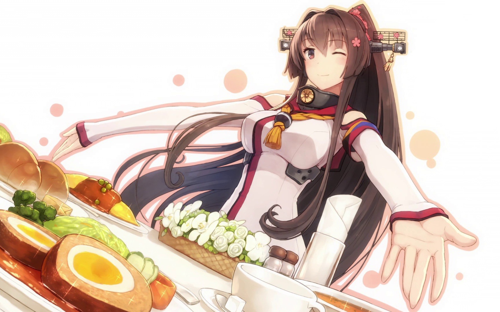 Угощение в аниме Kantai Collection