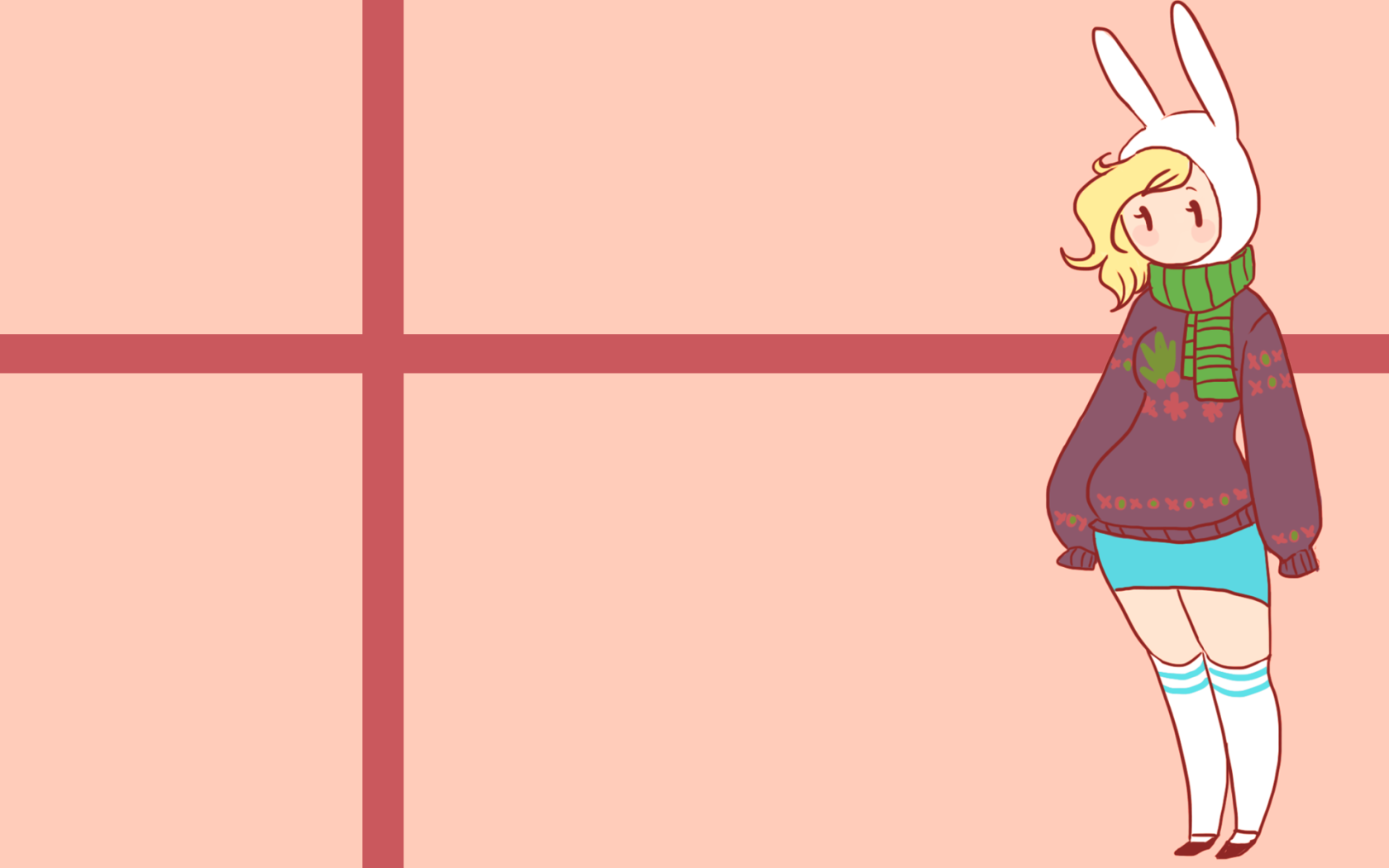 Девушка в шапке кролика в аниме