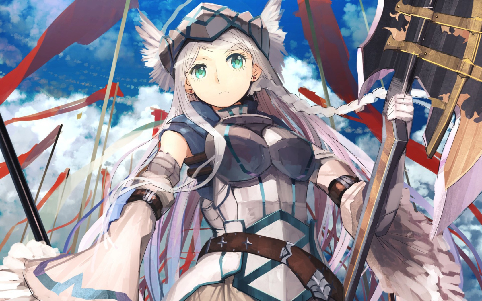 Девушка воин из аниме Лог Горизонт