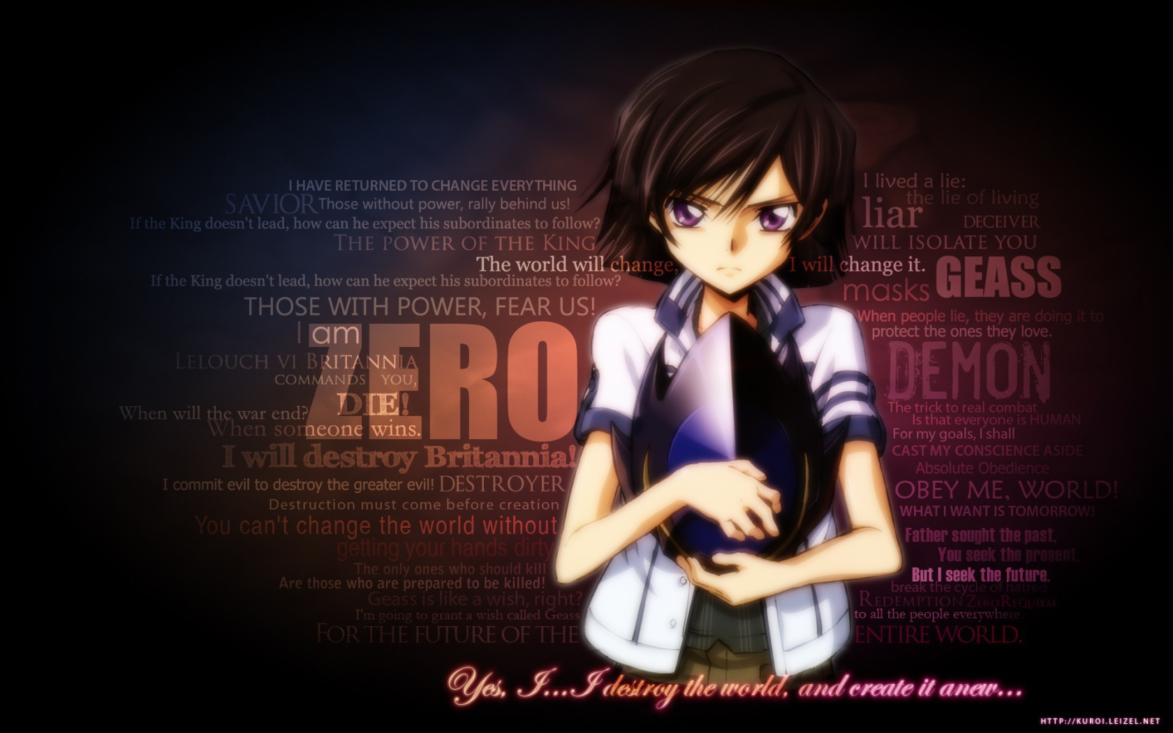 Зеро из аниме Code Geass