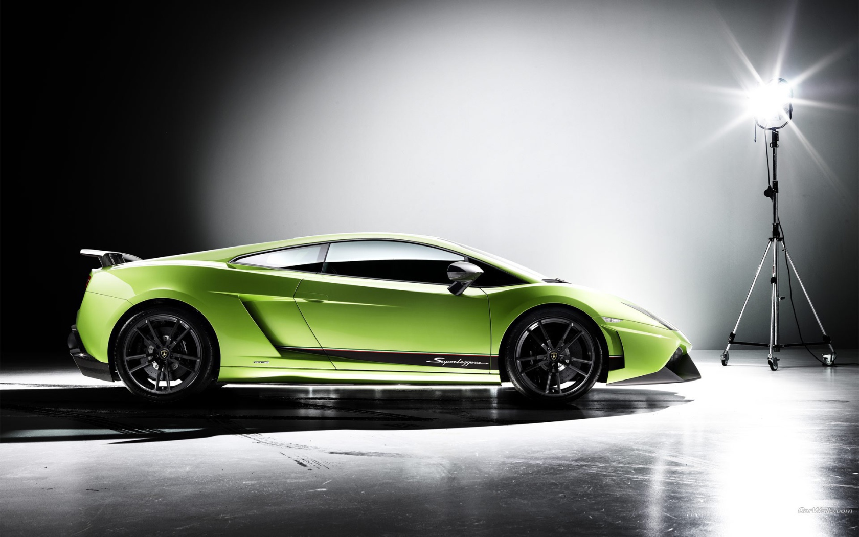 Фотосессия зеленого Lamborghini Gallardo Superleggera