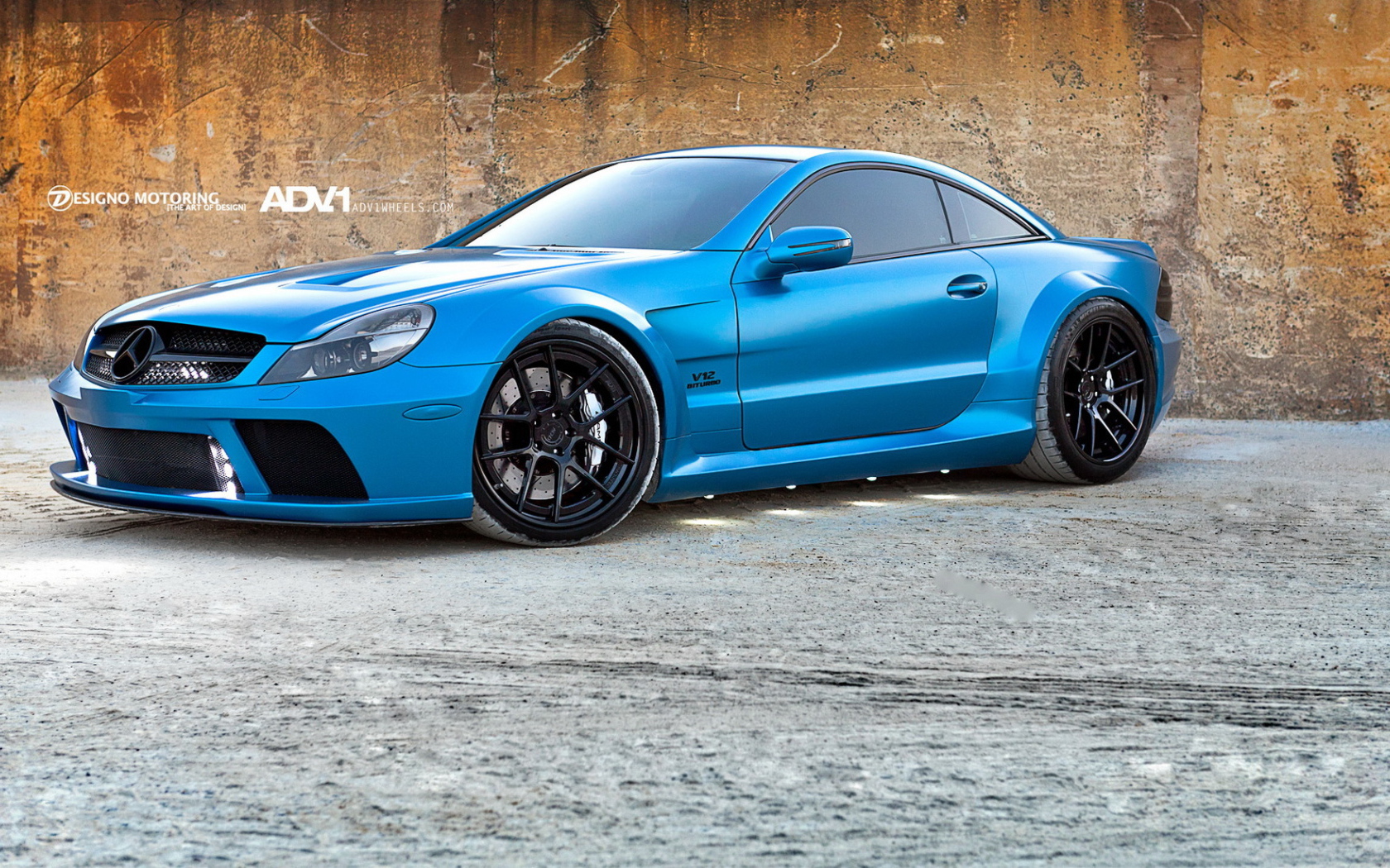 Синий мерседес sl65